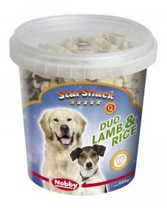 SNACK NOBBY PERRO HUESITOS CORDERO 500 gr.